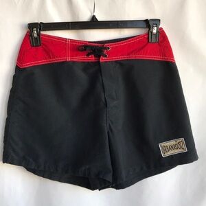 Urban Rootz black and red board shorts, size 9